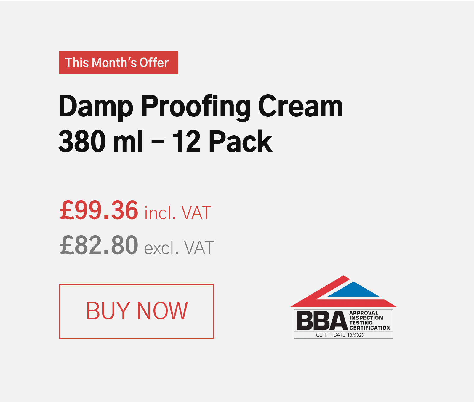 Damp Proofing Cream - 380 12 Pack