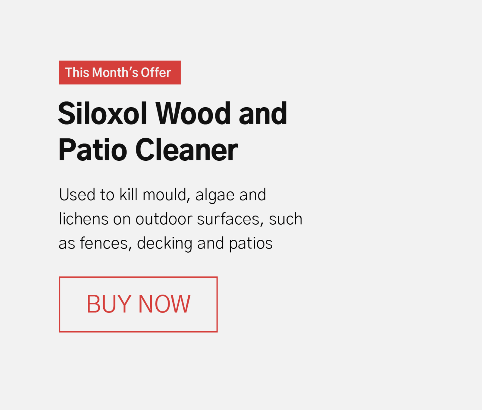 Siloxol Wood and Patio Cleaner