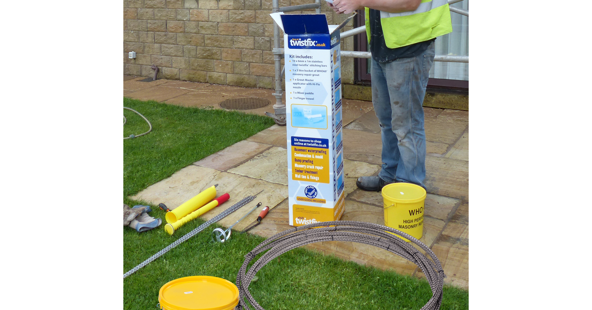 Helical Bar Kits for Reinforcing Existing Walls