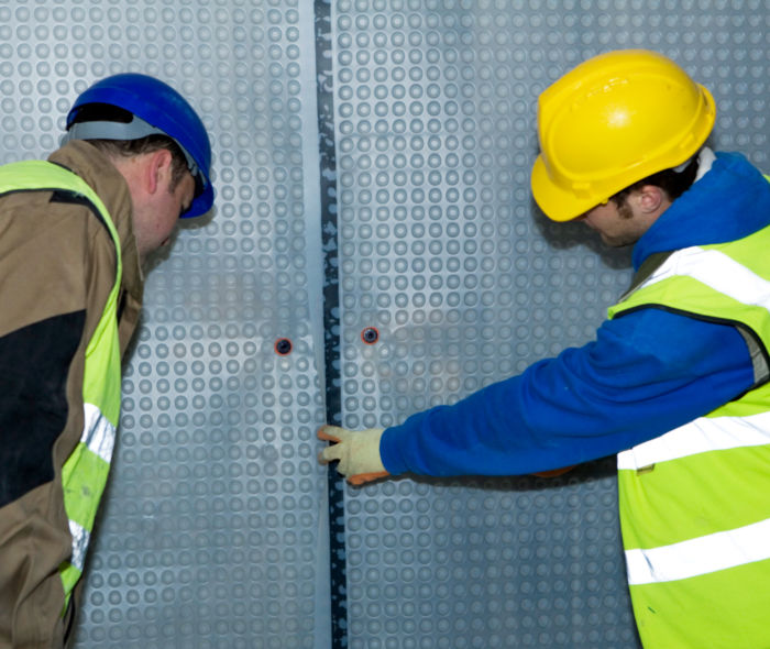 How to fit basement tanking membrane