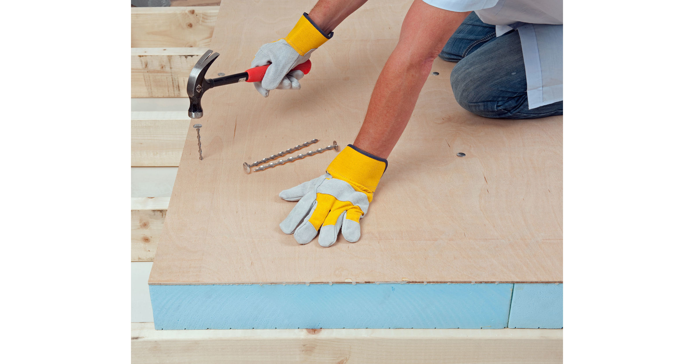 How to fix insulated decks Flat warm roof fixings