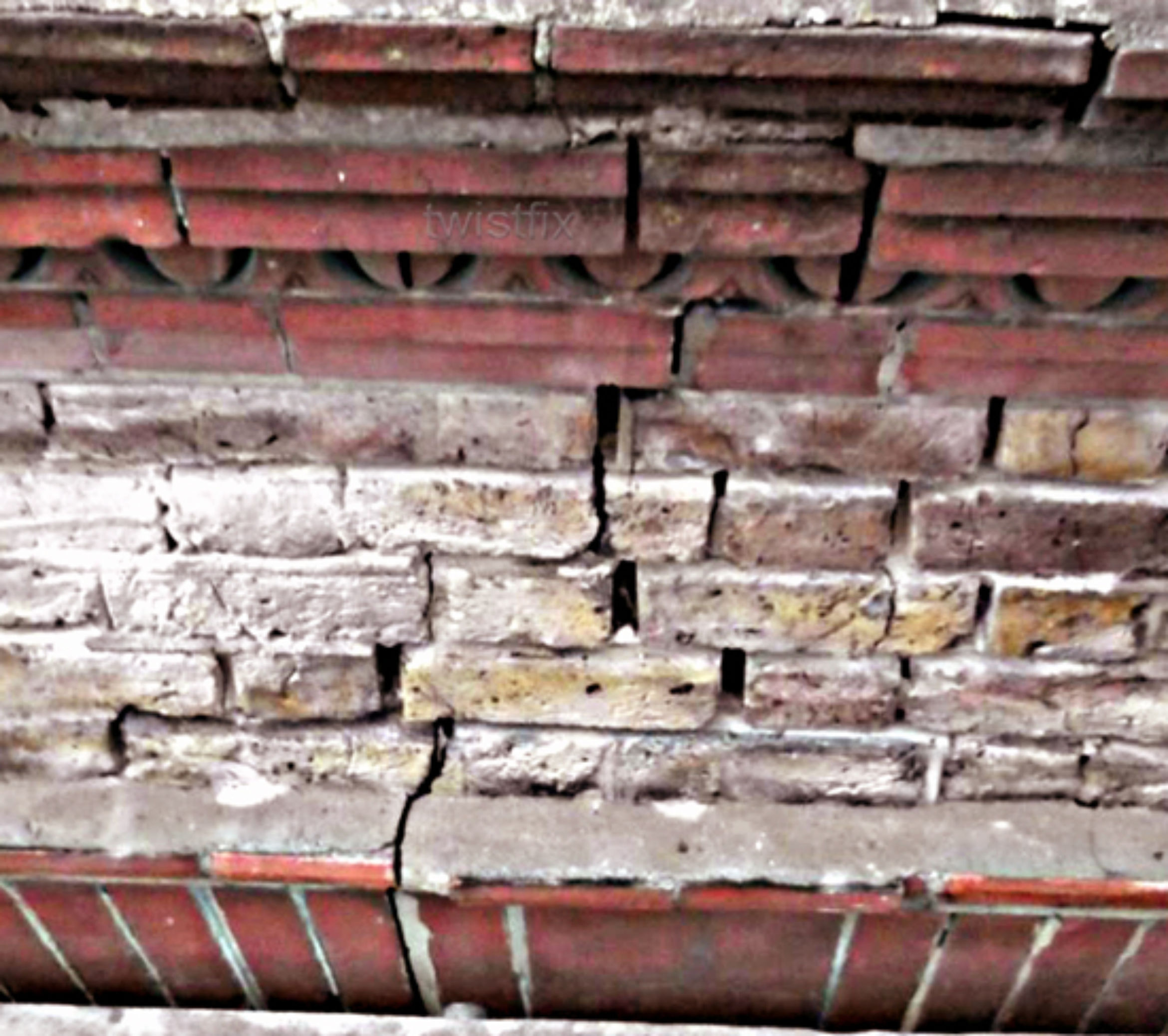 cracked brickwork baker str