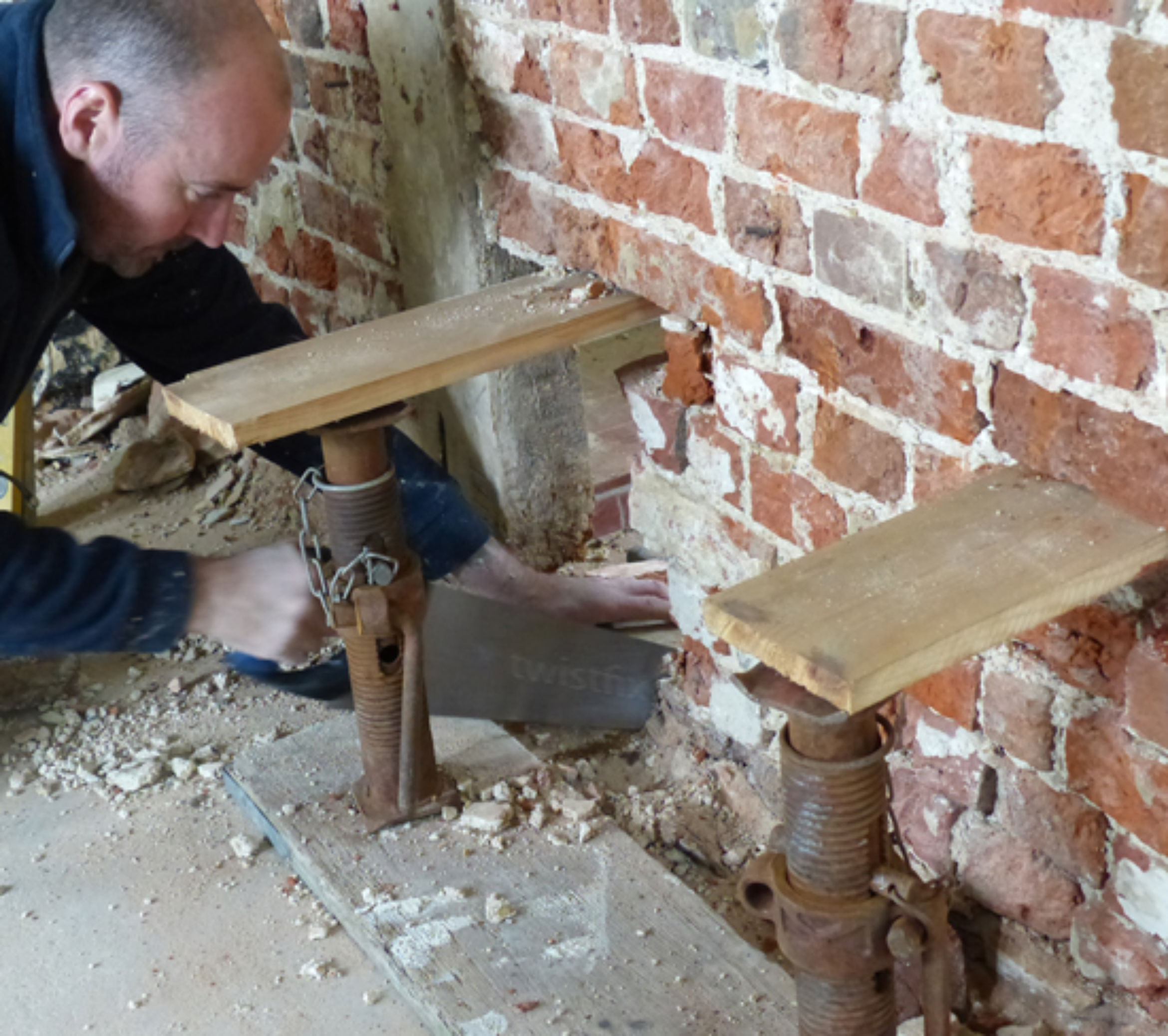 cutting out rotten wood