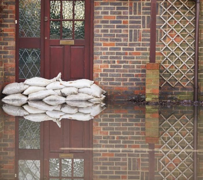 Sandbag cumbersome flood protection