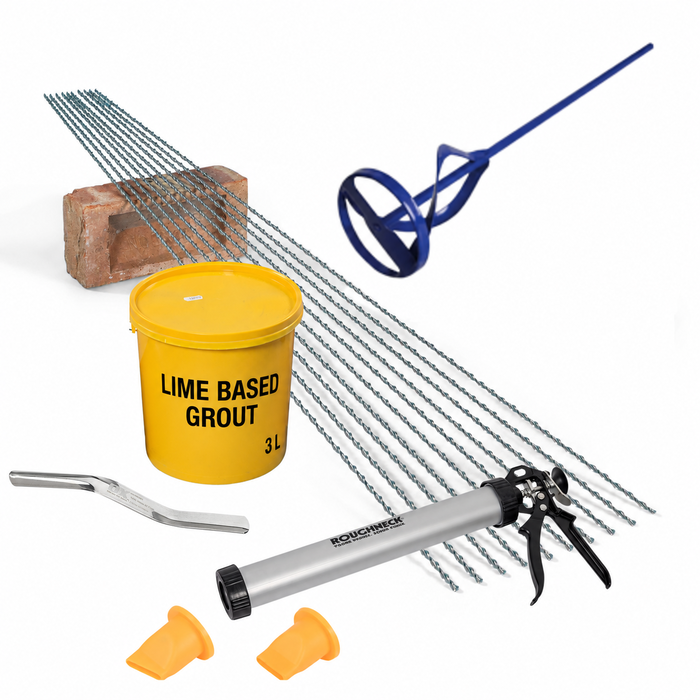 Lime Based Grout Crack Stitching Kit