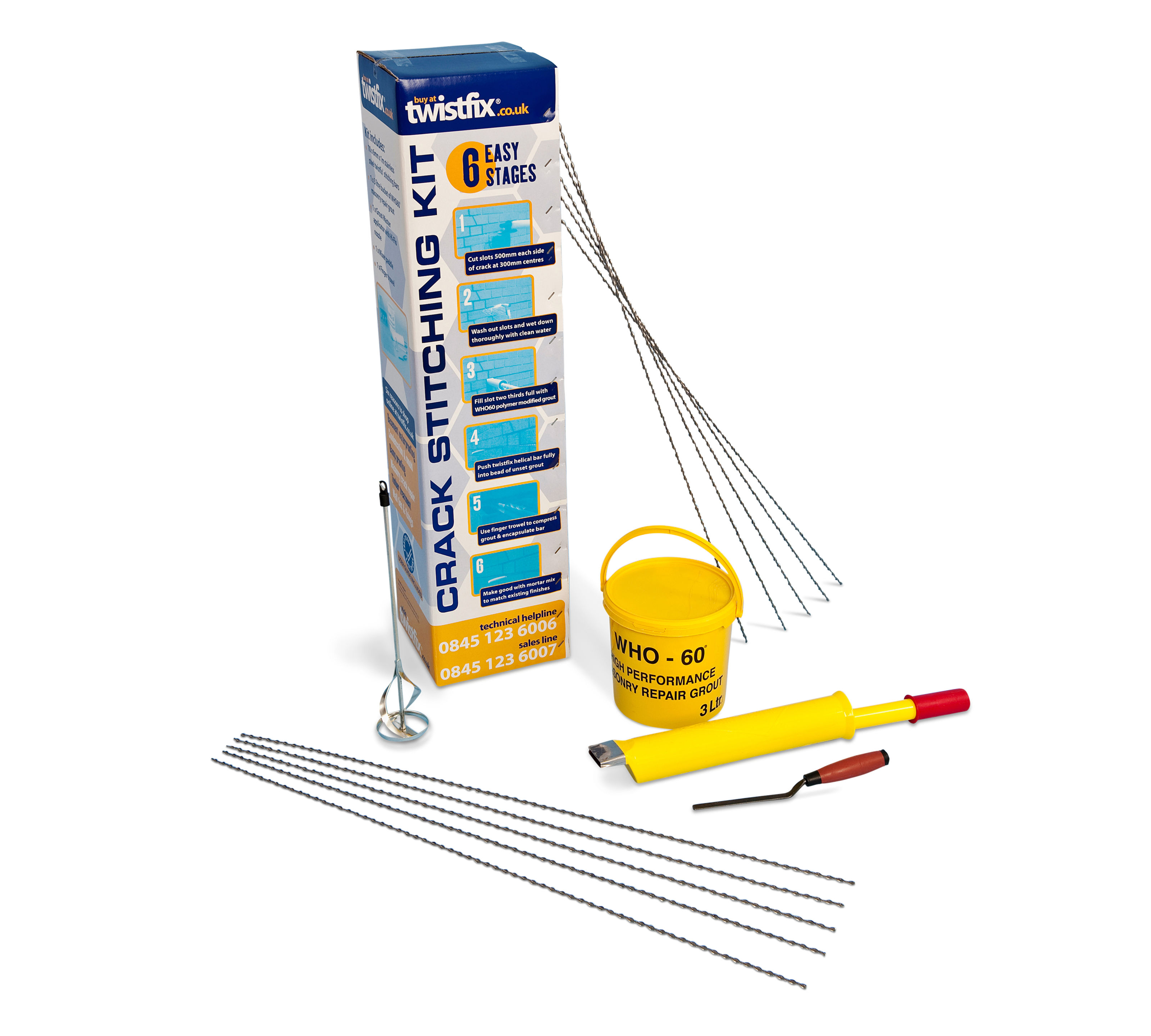 Masonry Crack Repair Kit 6mm 7mm 8mm Twistfix