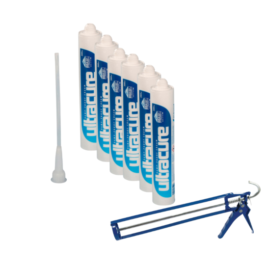 Damp Proof Cream 380 DPC-6PK with Applicator gun