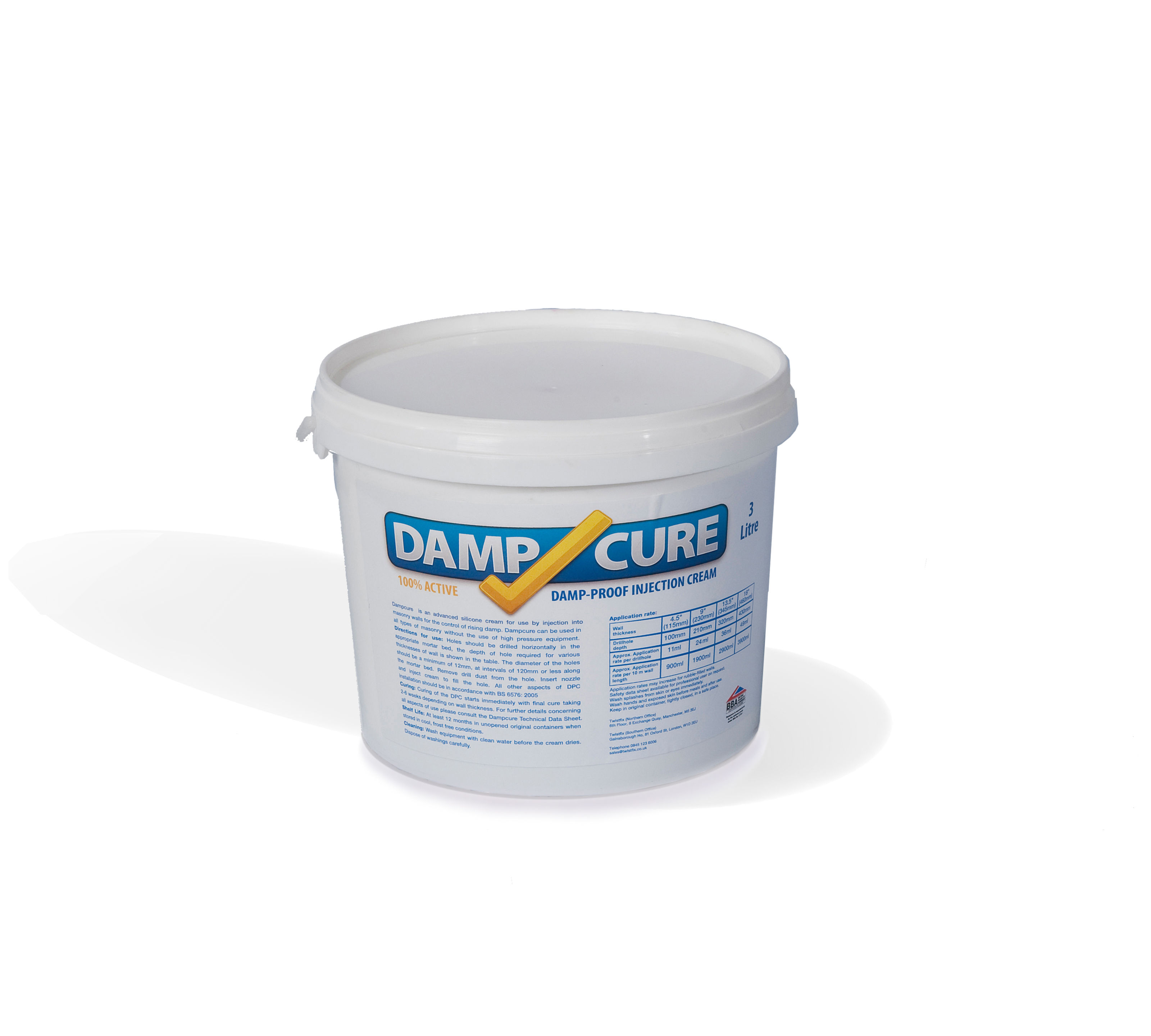 Rising Damp Treatment 3 Litre DPC Cream Twistfix