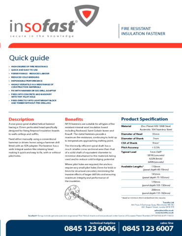 ISF35 Metal Insulation Fixings