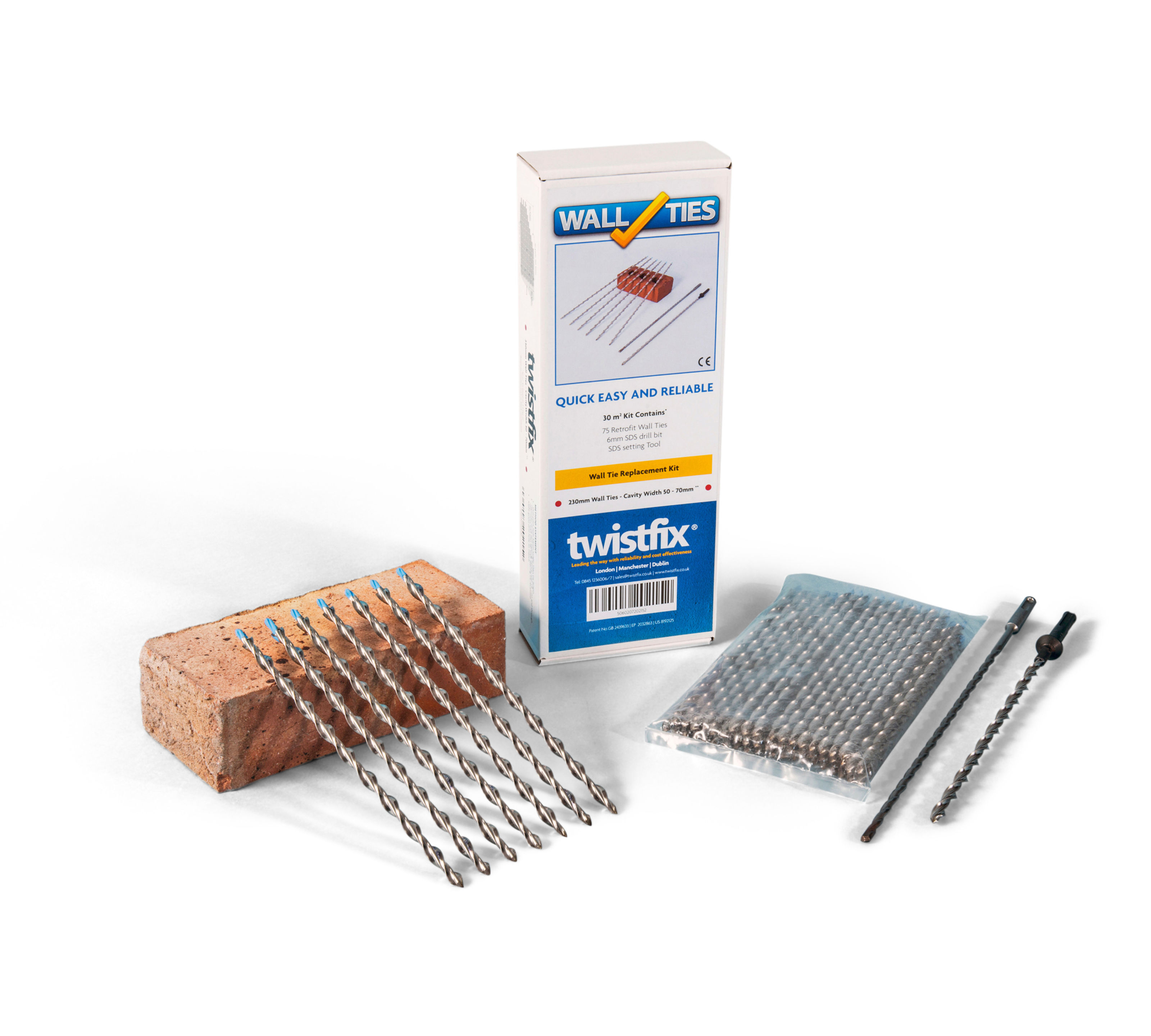 Helical Wall Ties - 30 sqm Kit